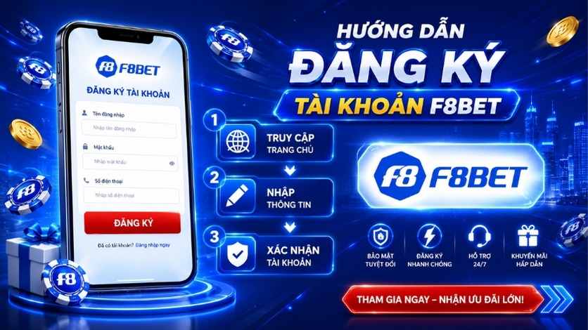 Hướng dẫn đăng ký tài khoản F8BET cho người mới